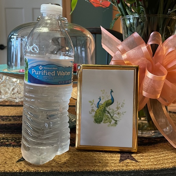 Vintage Colibri Cigarette Case w Peacocks & Built-In Lighter Initialed KGB - Picture 3 of 17